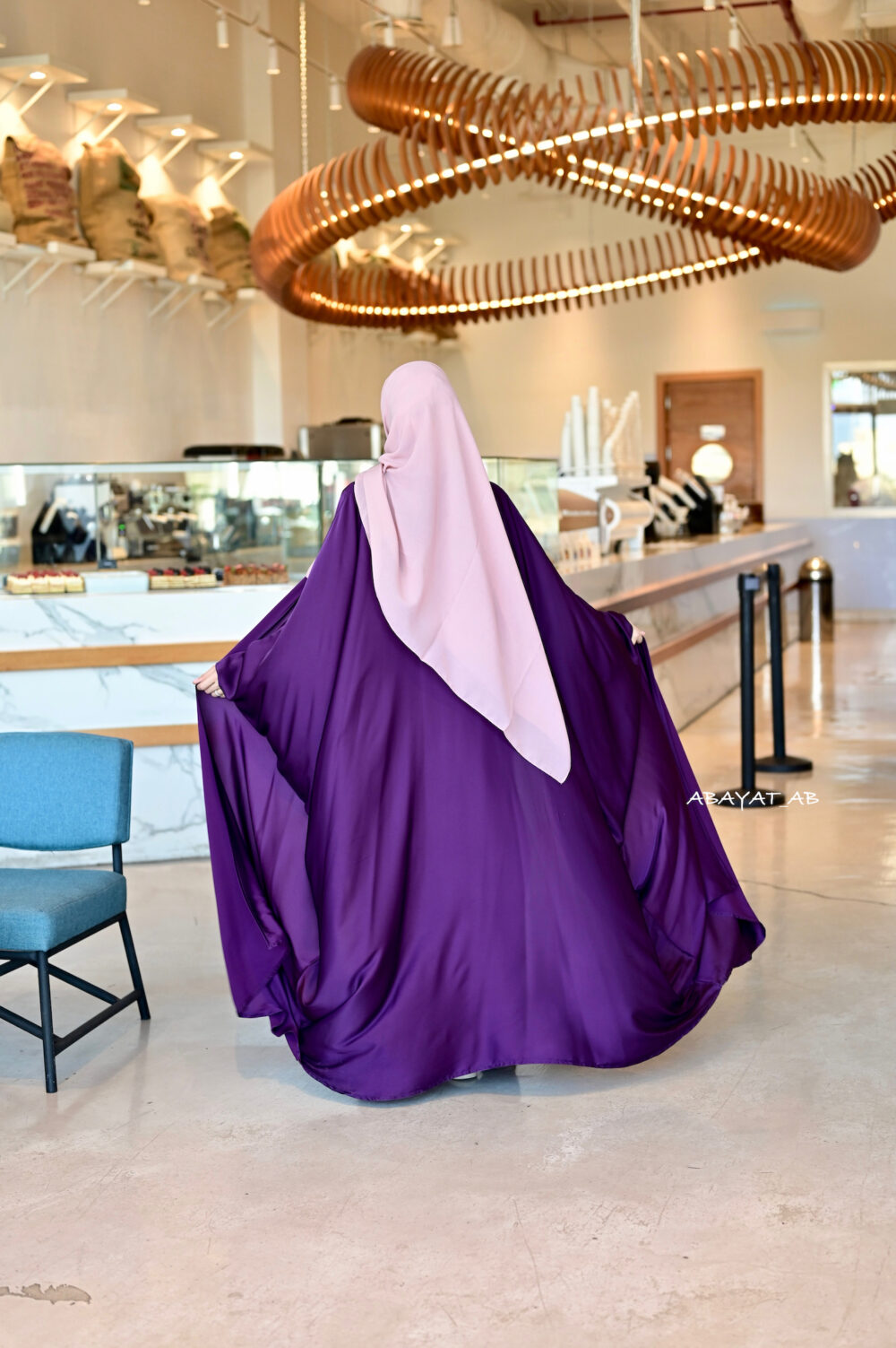 Abaya Layla in Purple 3