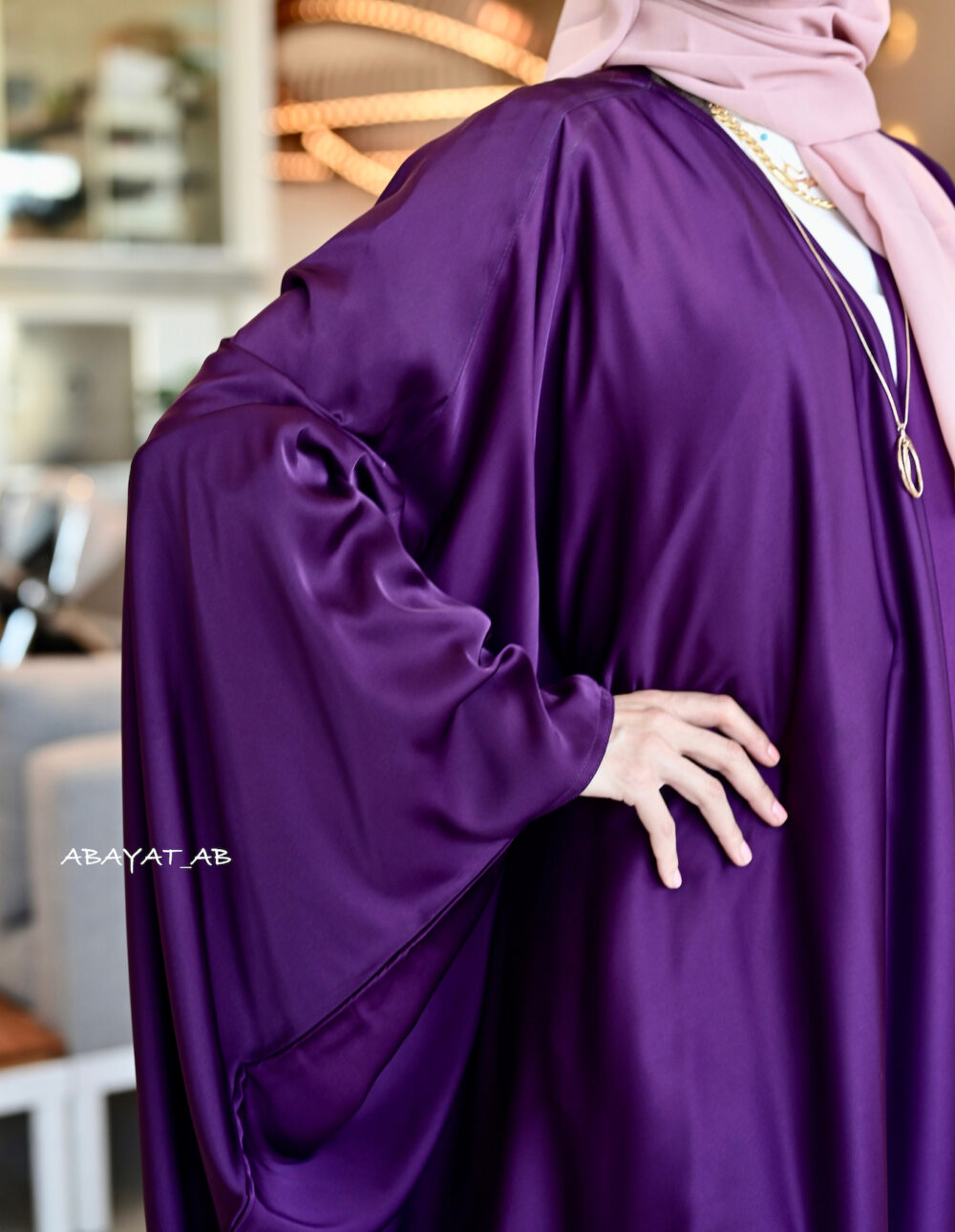 Abaya Layla in Purple 4