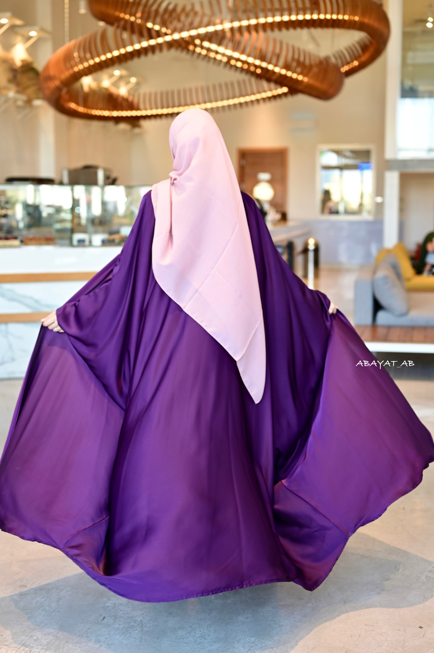 Abaya layla in Purple 2